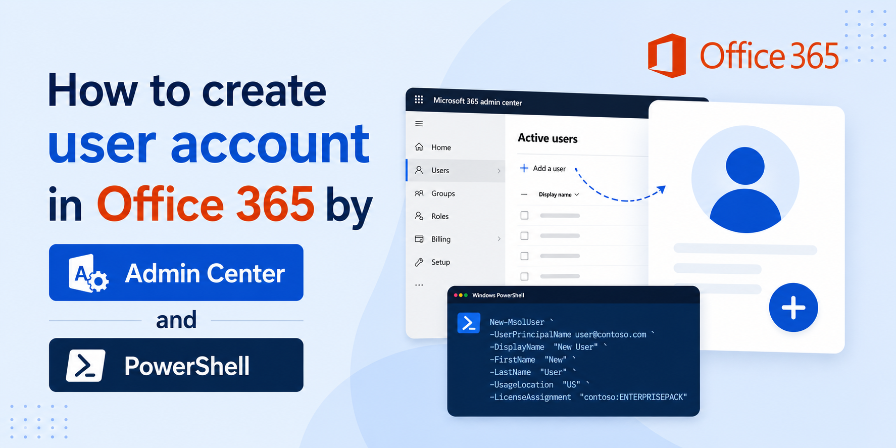 Create users in Office 365
